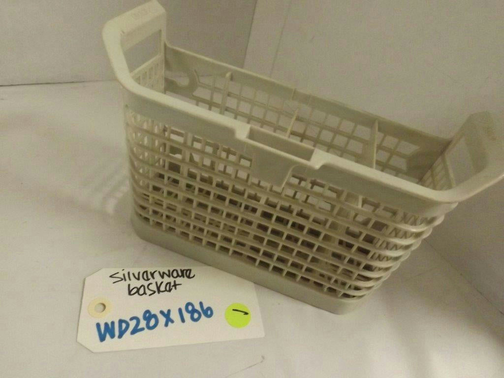 GENERAL ELECTRIC DISHWASHER WD28X186 (HALF) SILVERWARE BASKET USED GENERAL ELECTRIC DISHWASHER WD28X186 (HALF) SILVERWARE BASKET USED